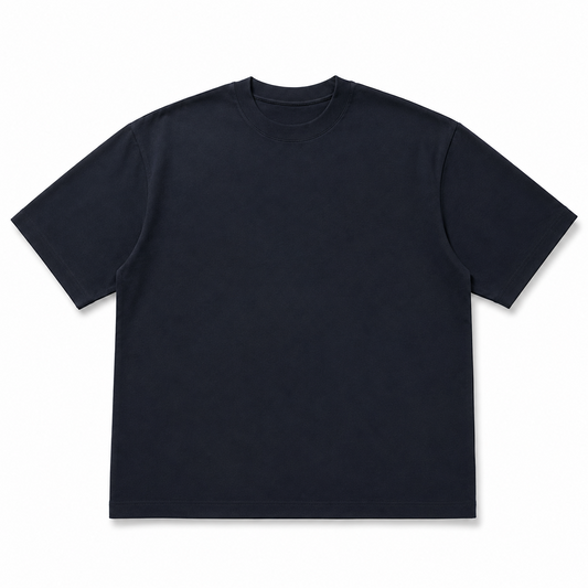 Black box fit T-shirt front view