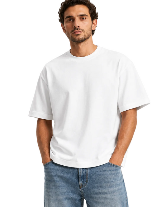 White box fit T-shirt front view