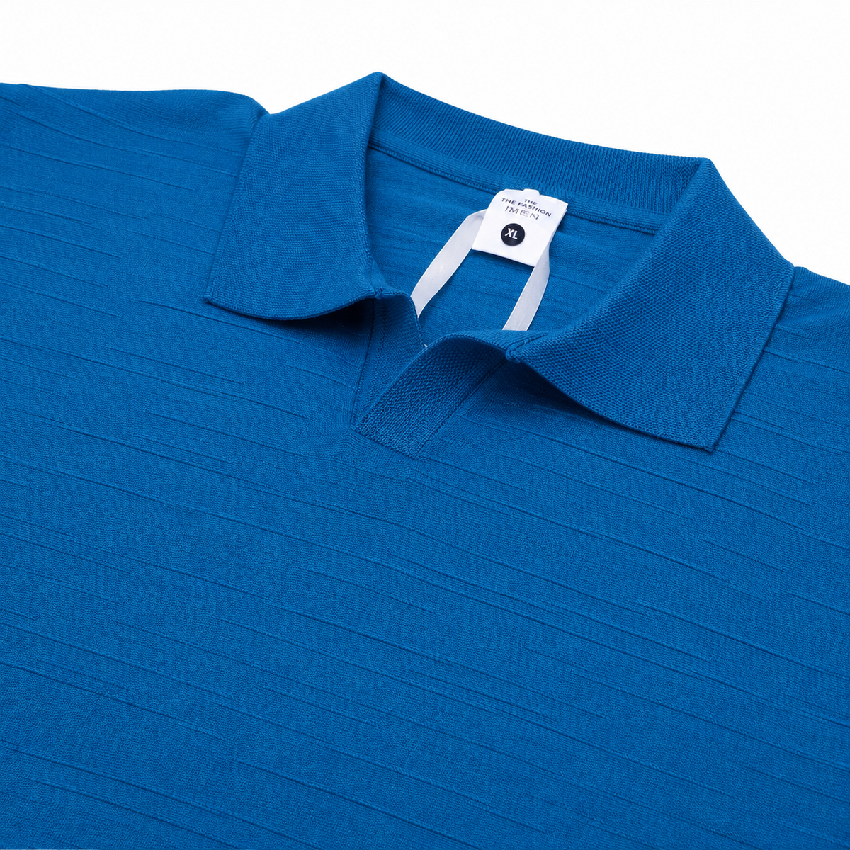 Ocean Negroni Textured Knit Polo front product view